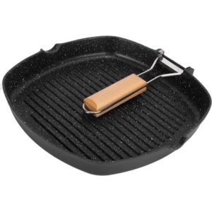 POEL CARRE GRILL LOURD 24CM 8-10