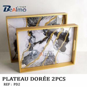 PLAT 2PCS DOR BOIS LUX PD2